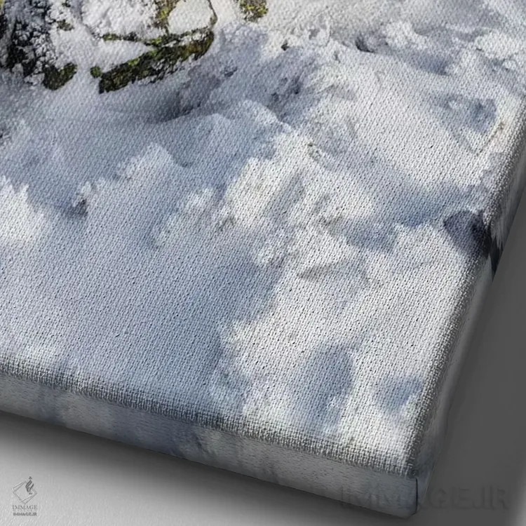 تابلو دکوراتیو کوه های غول آسا، صخره ها، لهستان اثر میکولاج گوسپودرک - نمای نزدیک بافت بوم