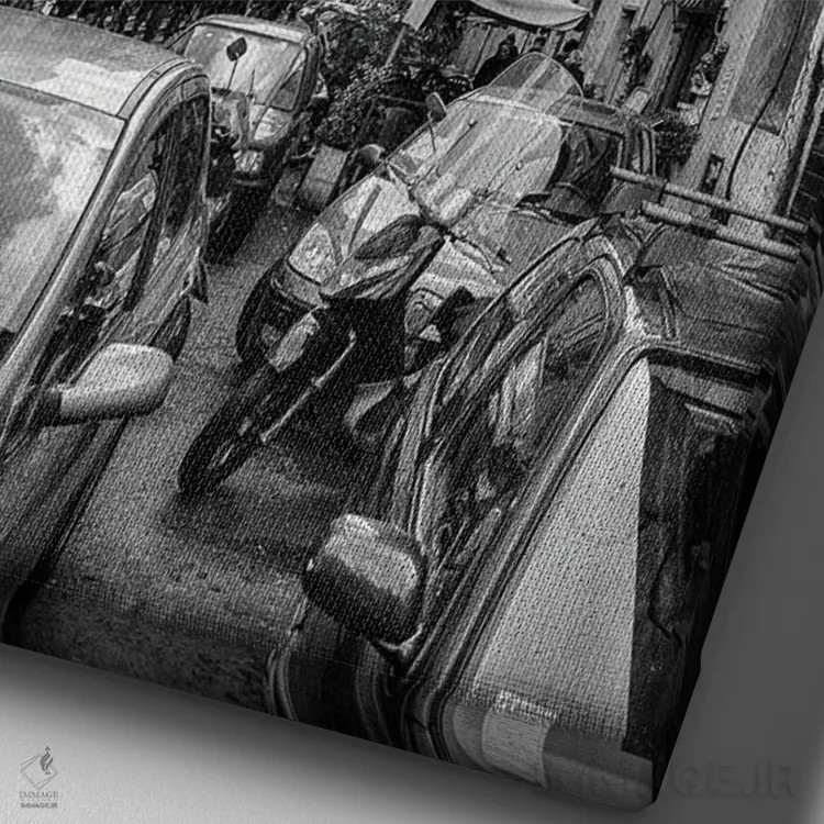 تابلو دکوراتیو رم اثر میکولاج گوسپودرک - نمای نزدیک بافت بوم