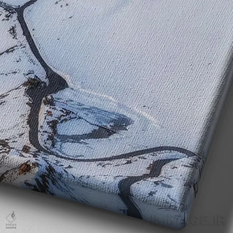 تابلو دکوراتیو جاده مرتفع گروس گلوکنر، زمستان، اتریش اثر میکولاج گوسپودرک - نمای نزدیک بافت بوم