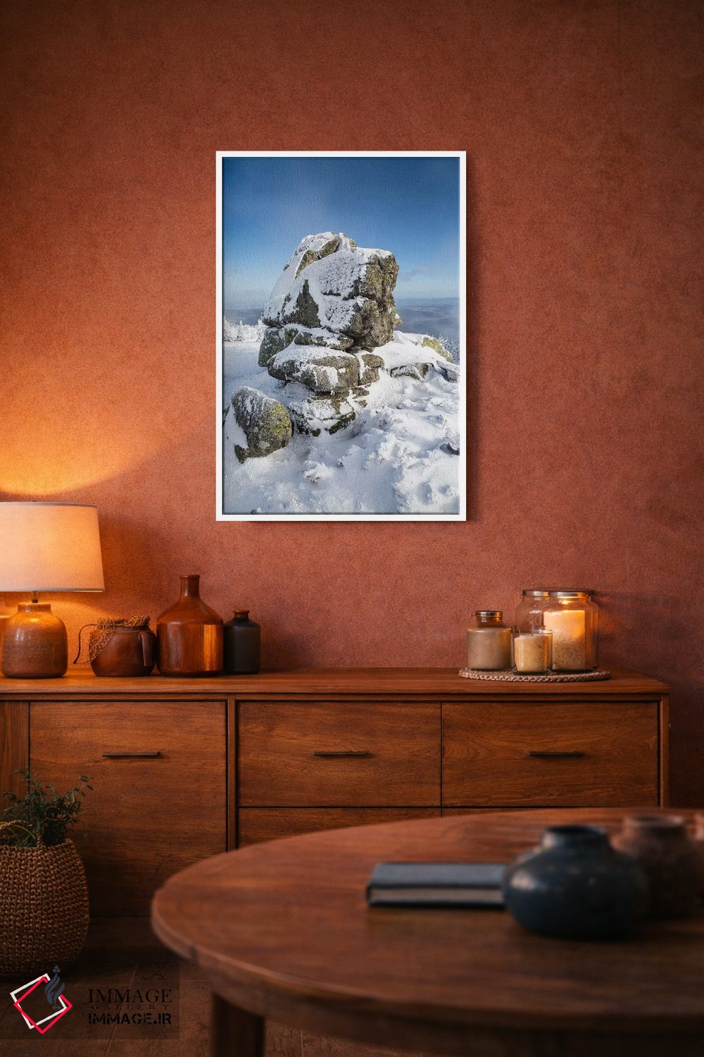تابلو دکوراتیو کوه های غول آسا، صخره ها، لهستان اثر میکولاج گوسپودرک - D4W