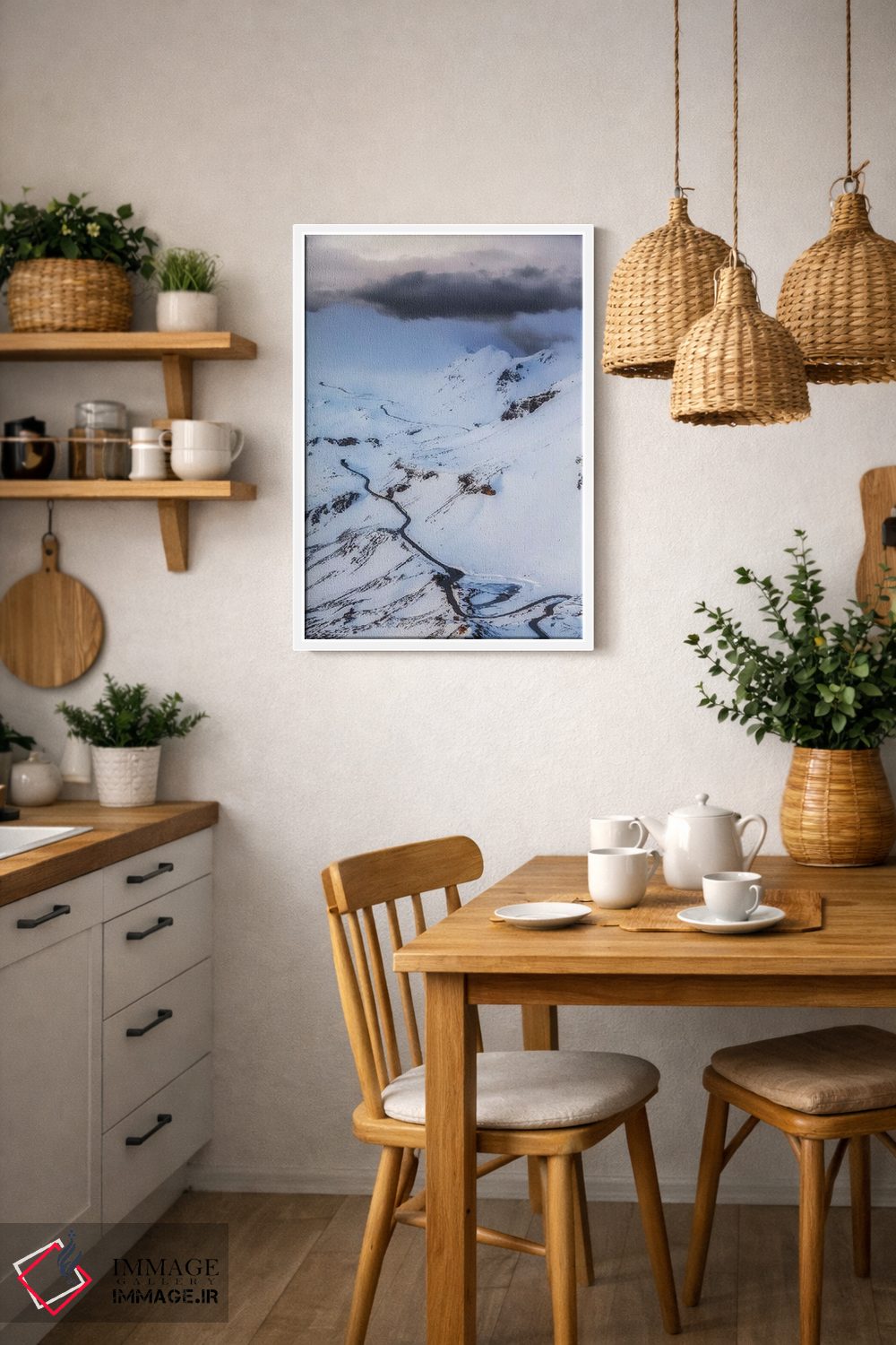 تابلو دکوراتیو جاده مرتفع گروس گلوکنر، زمستان، اتریش اثر میکولاج گوسپودرک - D3W