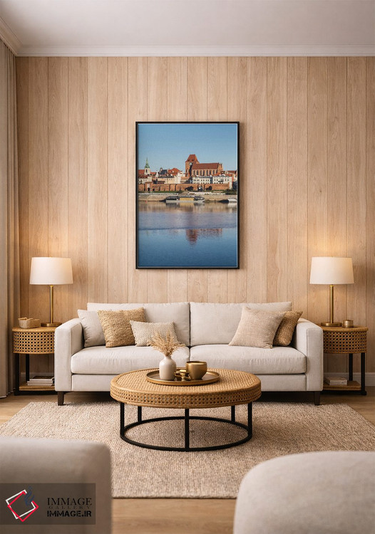 تابلو دکوراتیو تورون، ویستولا، شهر قدیمی، لهستان اثر میکولاج گوسپودرک - D1B