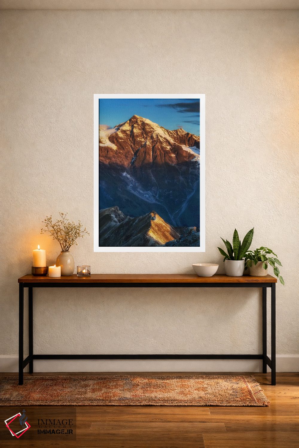 تابلو دکوراتیو طلوع خورشید، آلپ، اتریش اثر میکولاج گوسپودرک - D3W