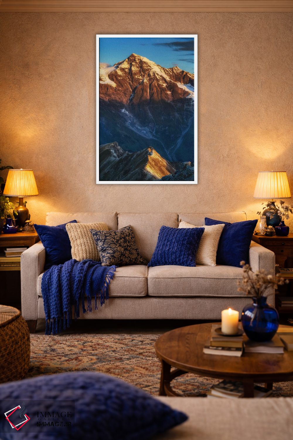 تابلو دکوراتیو طلوع خورشید، آلپ، اتریش اثر میکولاج گوسپودرک - D2W