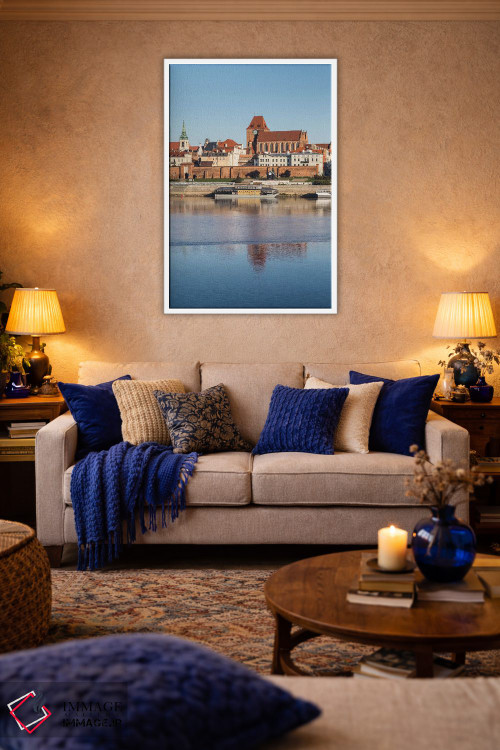 تابلو دکوراتیو تورون، ویستولا، شهر قدیمی، لهستان اثر میکولاج گوسپودرک - D3W