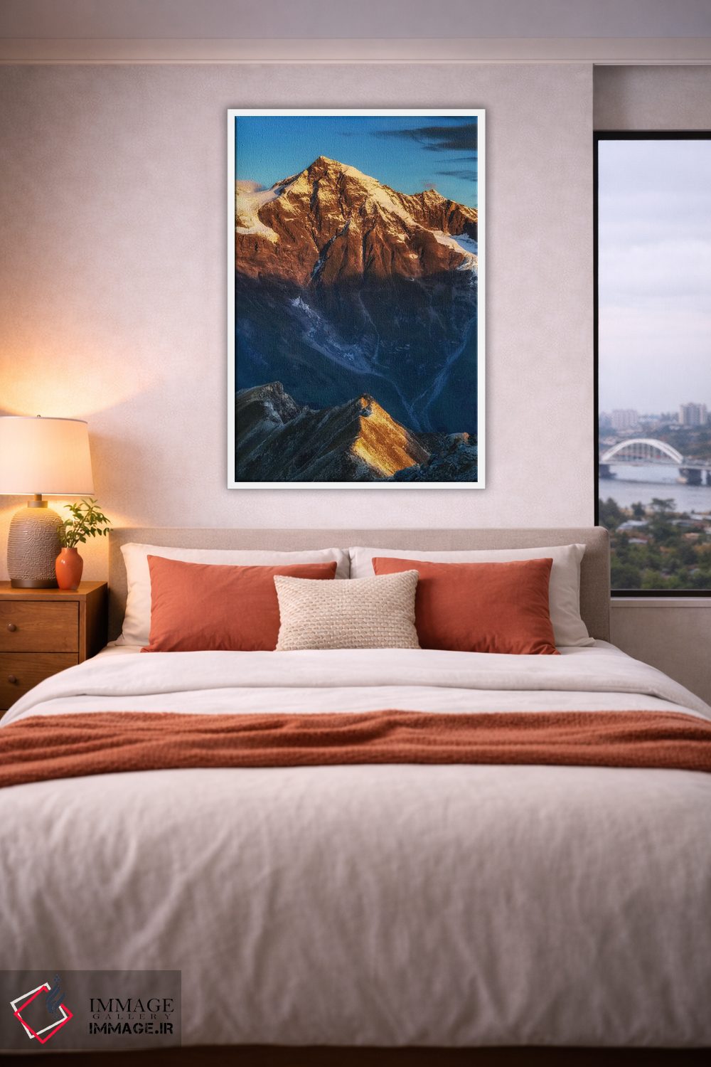 تابلو دکوراتیو طلوع خورشید، آلپ، اتریش اثر میکولاج گوسپودرک - D4W