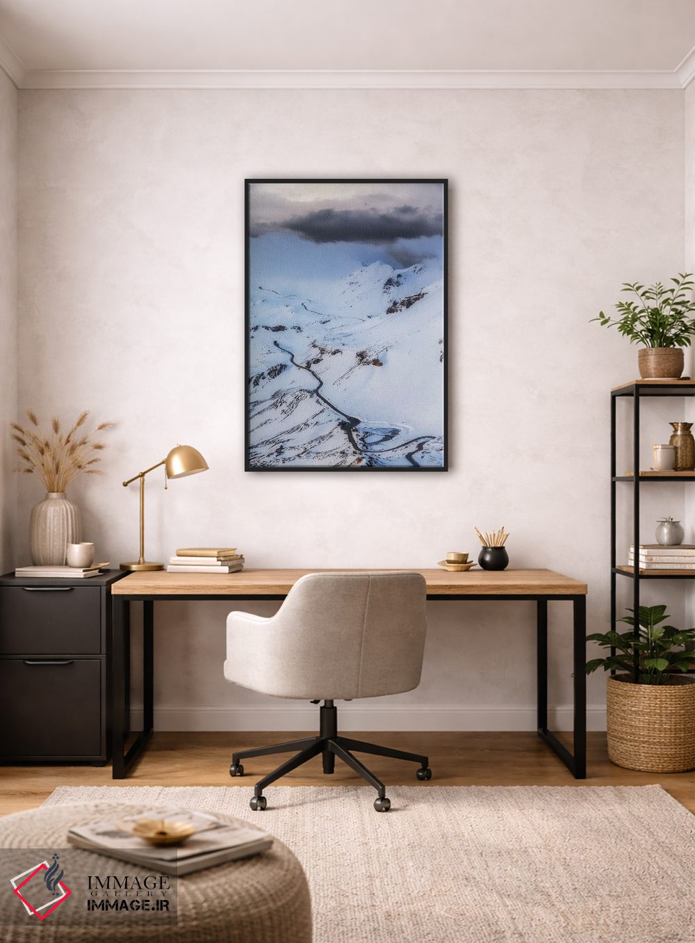 تابلو دکوراتیو جاده مرتفع گروس گلوکنر، زمستان، اتریش اثر میکولاج گوسپودرک - D5B