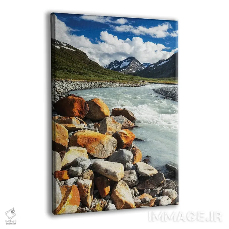 تابلو دکوراتیو جویبار کوهستانی، یوتونهیمن، نروژ اثر میکولاج گوسپودرک - نمای پرسپکتیو محصول