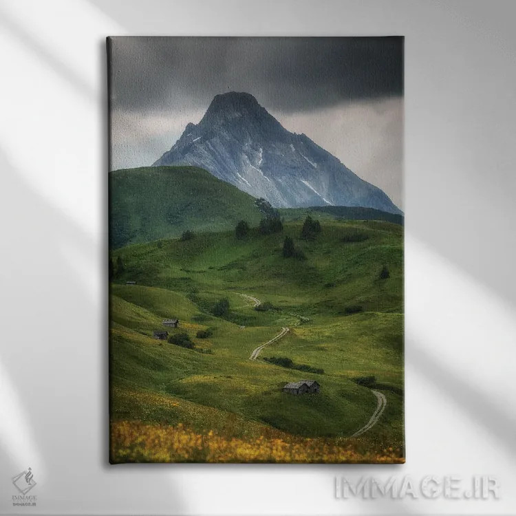 تابلو دکوراتیو Alps In Austria,تیرول، آلپ در اتریش اثر میکولاج گوسپودرک - نمای روبهرو روی دیوار