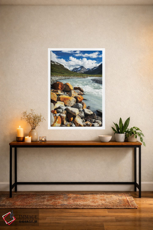 تابلو دکوراتیو جویبار کوهستانی، یوتونهیمن، نروژ اثر میکولاج گوسپودرک - D2W