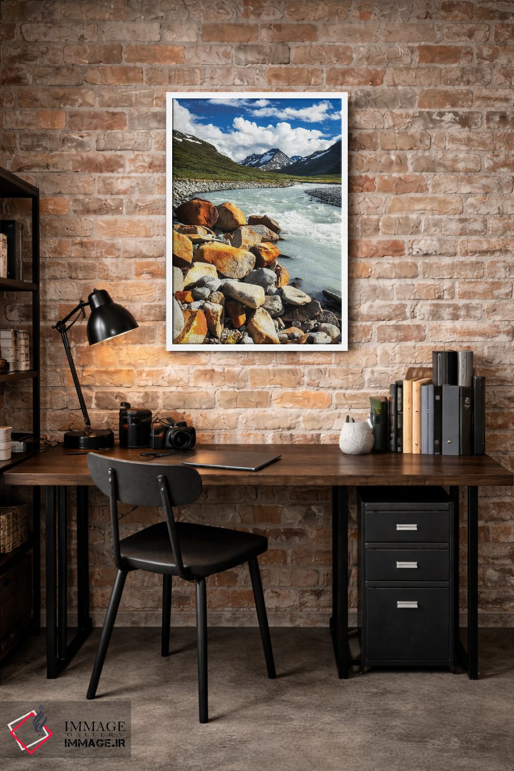 تابلو دکوراتیو جویبار کوهستانی، یوتونهیمن، نروژ اثر میکولاج گوسپودرک - D1W