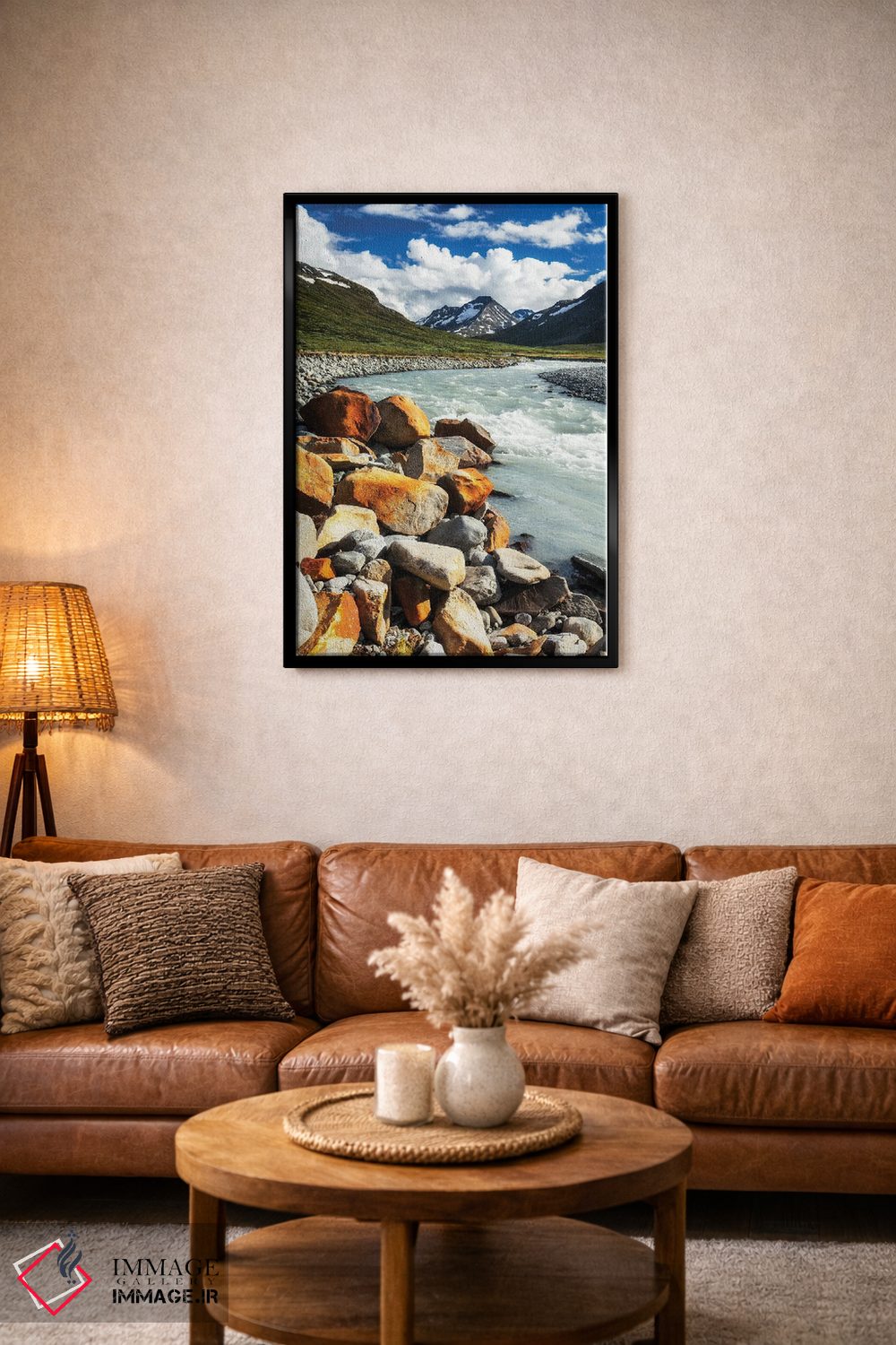 تابلو دکوراتیو جویبار کوهستانی، یوتونهیمن، نروژ اثر میکولاج گوسپودرک - D3B