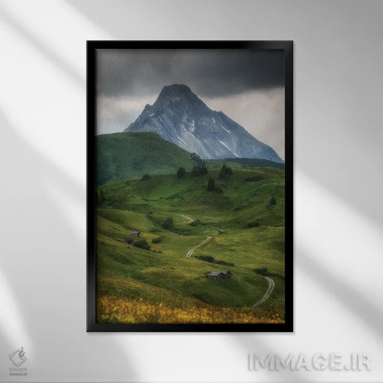 تابلو دکوراتیو Alps In Austria,تیرول، آلپ در اتریش اثر میکولاج گوسپودرک - نمای قابدار مشکی