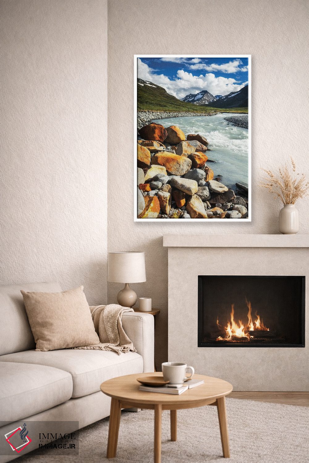 تابلو دکوراتیو جویبار کوهستانی، یوتونهیمن، نروژ اثر میکولاج گوسپودرک - D6W