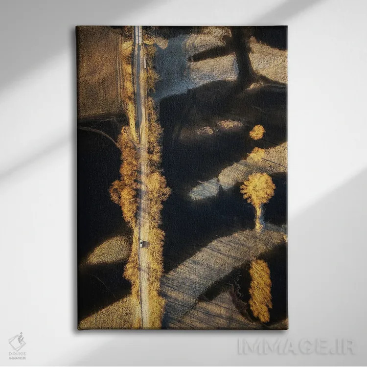 تابلو دکوراتیو جاده جادویی اثر میکولاج گوسپودرک - نمای روبهرو روی دیوار
