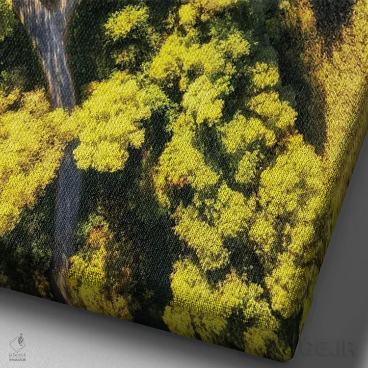 تابلو دکوراتیو جاده جادویی اثر میکولاج گوسپودرک - نمای نزدیک بافت بوم