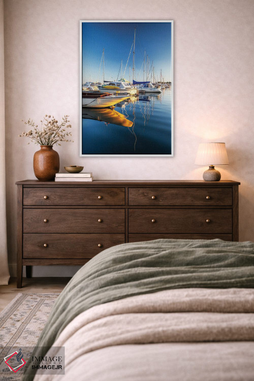 تابلو دکوراتیو Norway,بندر قایق های تفریحی در اسلو، نروژ اثر میکولاج گوسپودرک - D1W
