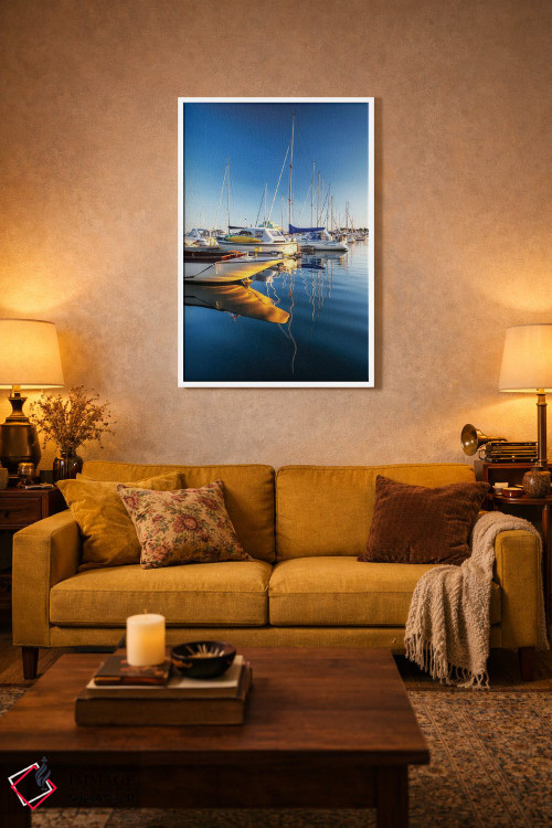 تابلو دکوراتیو Norway,بندر قایق های تفریحی در اسلو، نروژ اثر میکولاج گوسپودرک - D2W