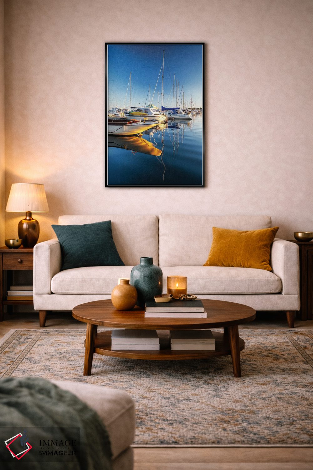 تابلو دکوراتیو Norway,بندر قایق های تفریحی در اسلو، نروژ اثر میکولاج گوسپودرک - D4B