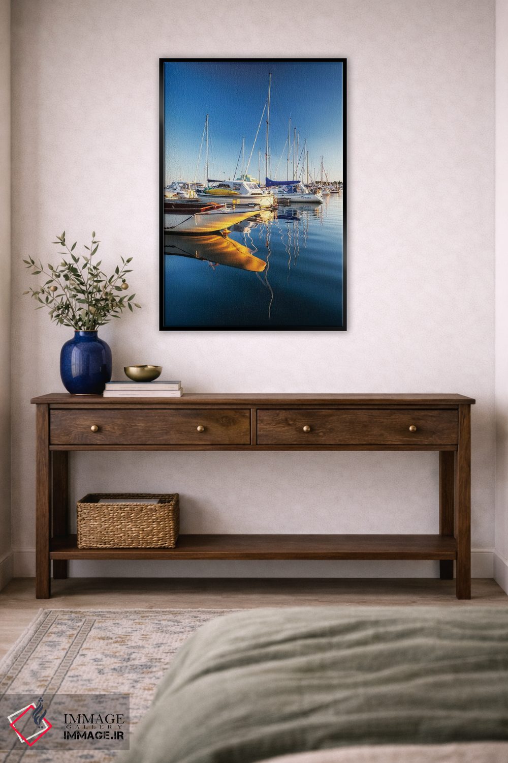 تابلو دکوراتیو Norway,بندر قایق های تفریحی در اسلو، نروژ اثر میکولاج گوسپودرک - D5B