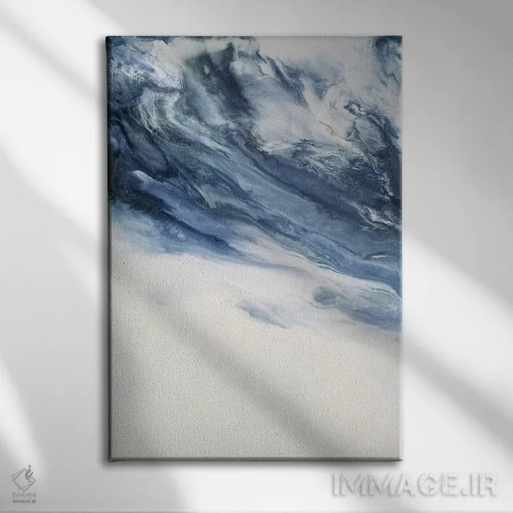 تابلو انتزاعی انتظار اثر کوری لاول - نمای روبهرو روی دیوار