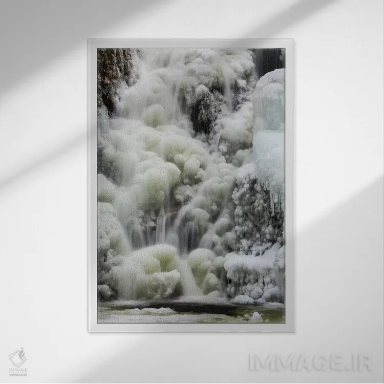 تابلو دکوراتیو Karkonosze, Kamienczyk Waterfall,لهستان، کارکونوشه، آب… اثر میکولاج گوسپودرک - نمای قابدار سفید