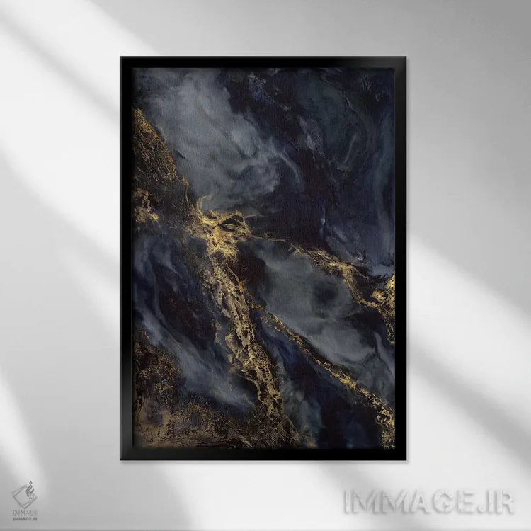 تابلو انتزاعی رویاپردازان اثر کوری لاول - نمای قابدار مشکی