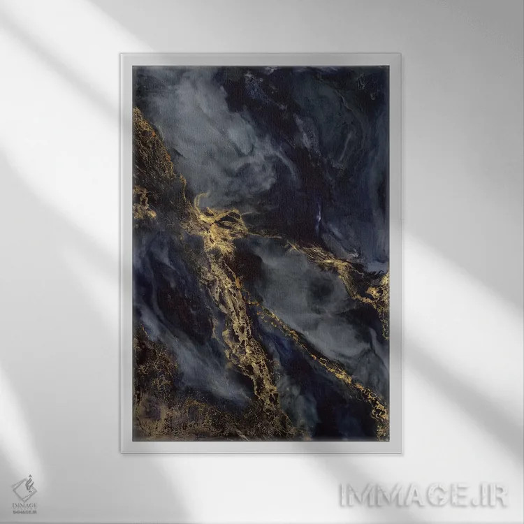 تابلو انتزاعی رویاپردازان اثر کوری لاول - نمای قابدار سفید