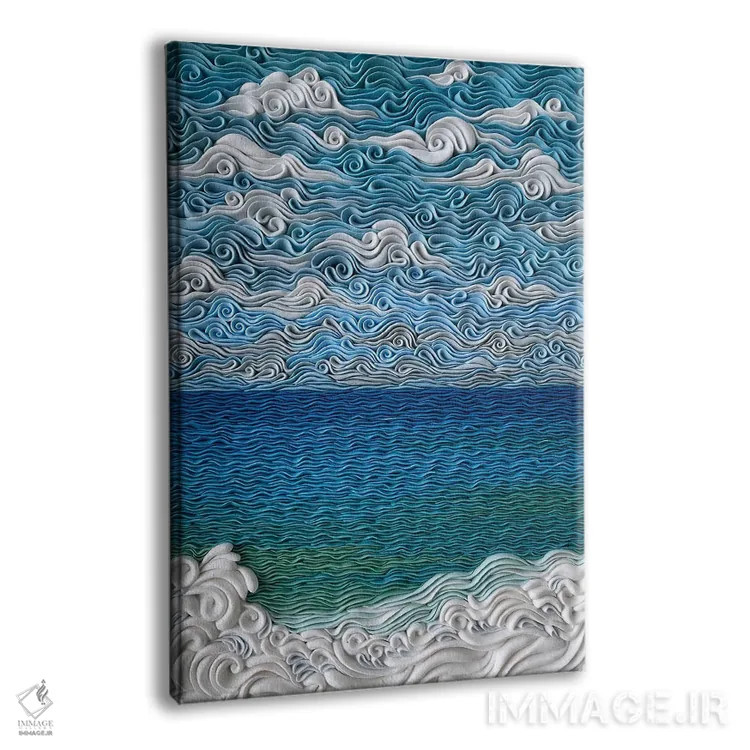 تابلو دکوراتیو دریای ایونی اثر آلیسا لاریوشکینا - نمای پرسپکتیو محصول