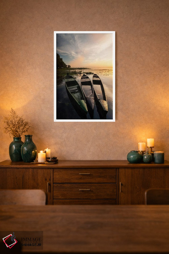 تابلو دکوراتیو Podlaskie, Biebrza River, Sunrise II,لهستان، پودلاسکیه… اثر میکولاج گوسپودرک - D1W