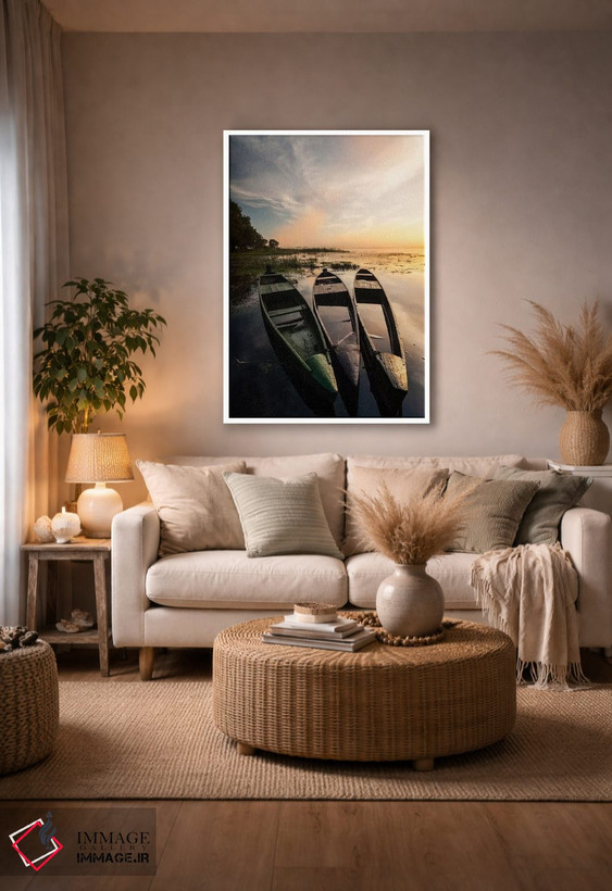 تابلو دکوراتیو Podlaskie, Biebrza River, Sunrise II,لهستان، پودلاسکیه… اثر میکولاج گوسپودرک - D3W