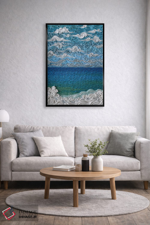 تابلو دکوراتیو دریای ایونی اثر آلیسا لاریوشکینا - D3B