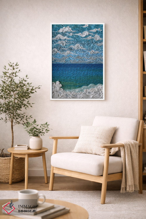 تابلو دکوراتیو دریای ایونی اثر آلیسا لاریوشکینا - D4W