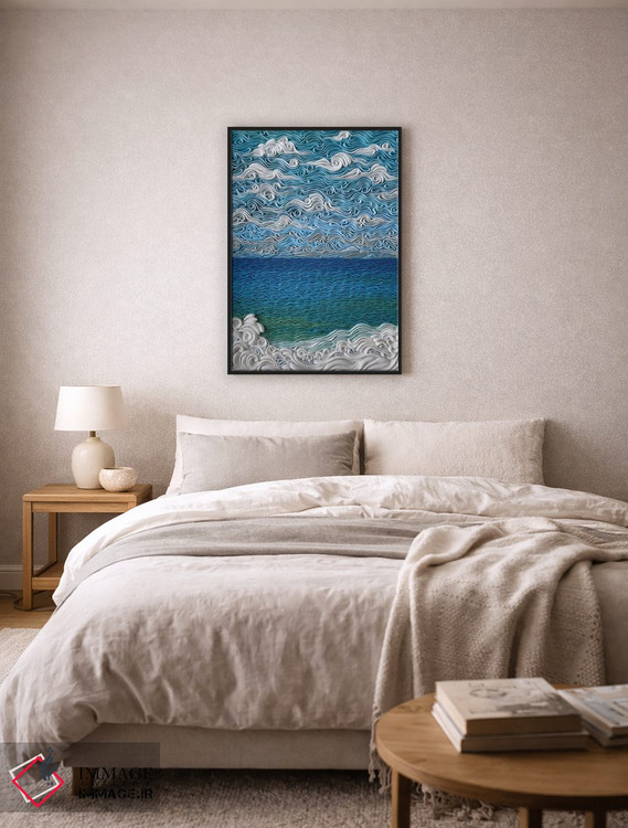 تابلو دکوراتیو دریای ایونی اثر آلیسا لاریوشکینا - D6B