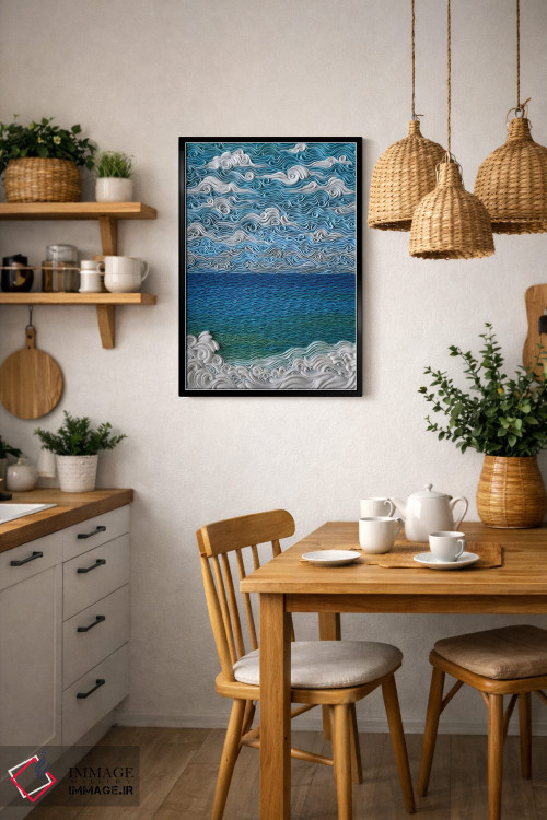 تابلو دکوراتیو دریای ایونی اثر آلیسا لاریوشکینا - D5B