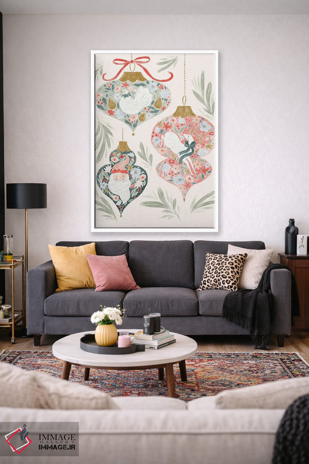 تابلو دکوراتیو تزئینات رنگارنگ اثر جیل لابینیک - D1W