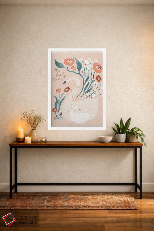 تابلو دکوراتیو کارت قو اثر جیل لابینیک - D3W