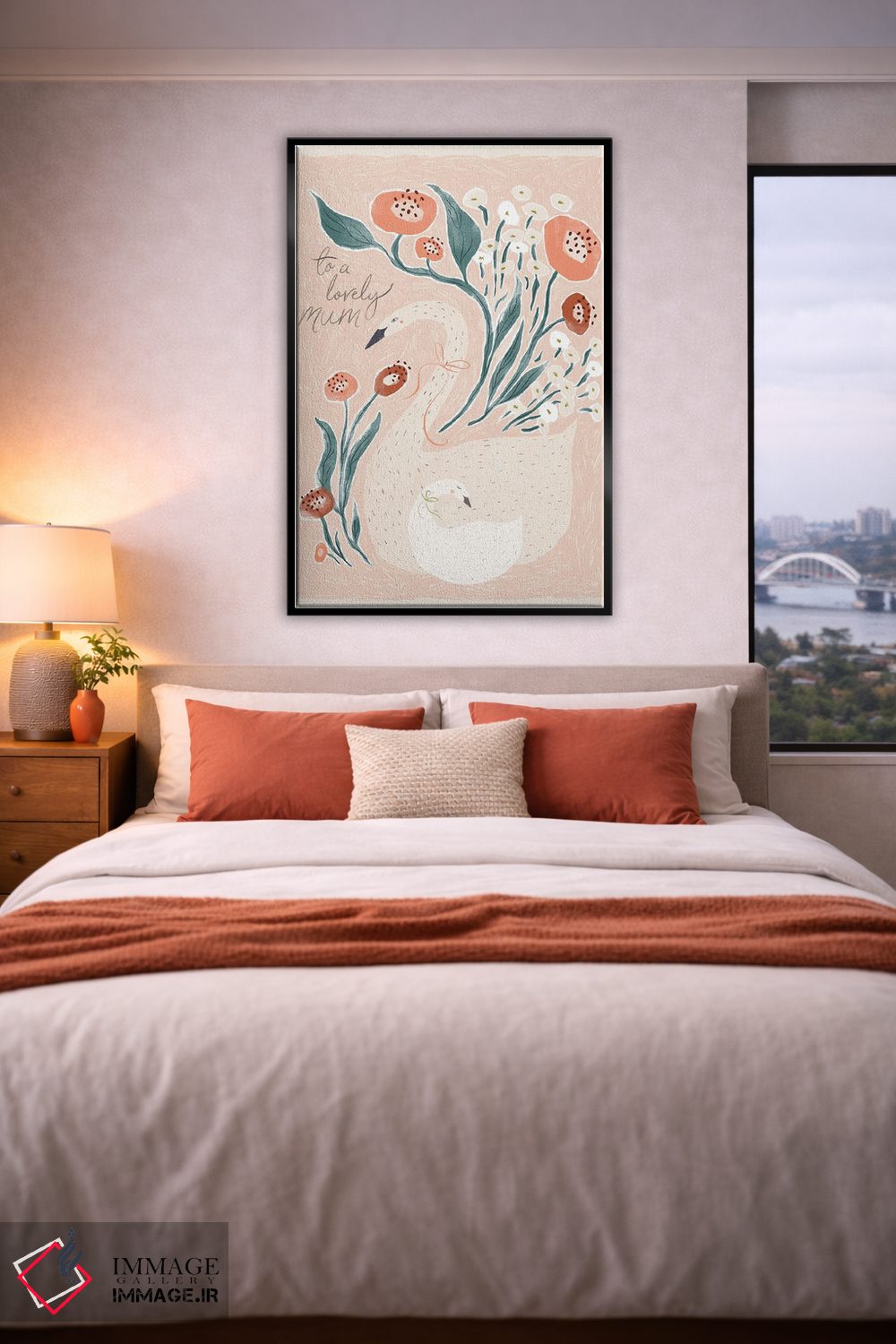 تابلو دکوراتیو کارت قو اثر جیل لابینیک - D4B