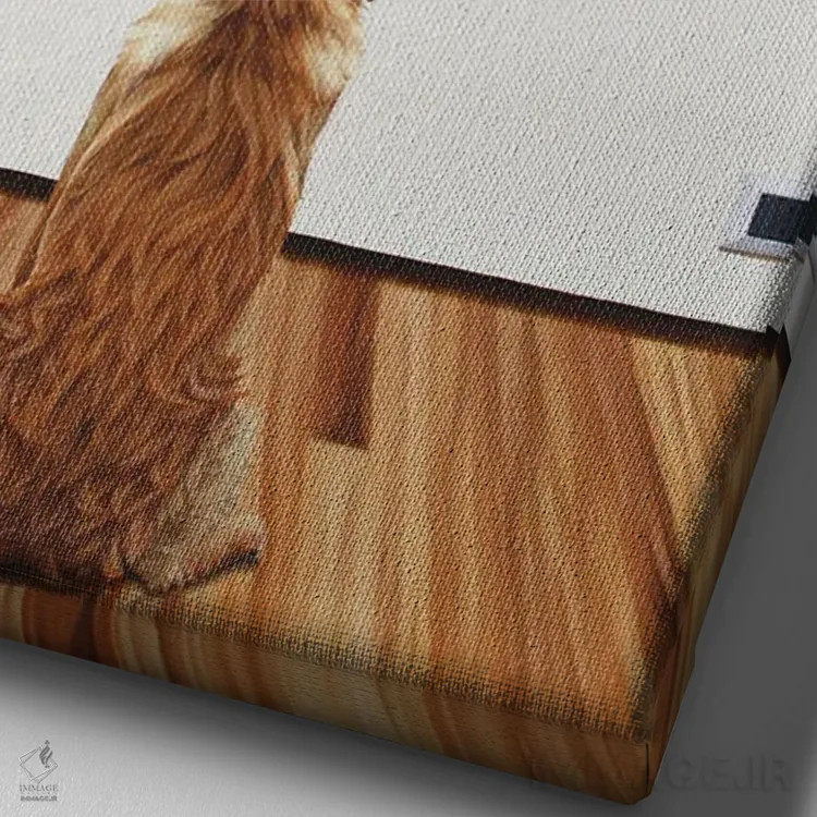 تابلو دکوراتیو آرزوها اثر لوسیا برگامینی - نمای نزدیک بافت بوم