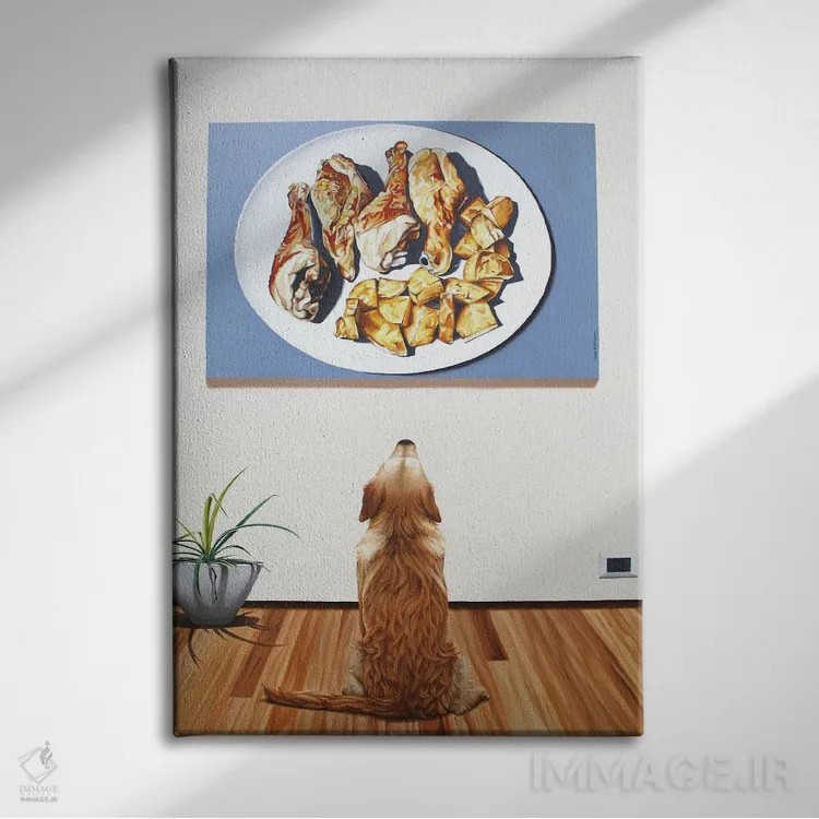 تابلو دکوراتیو آرزوها اثر لوسیا برگامینی - نمای روبهرو روی دیوار