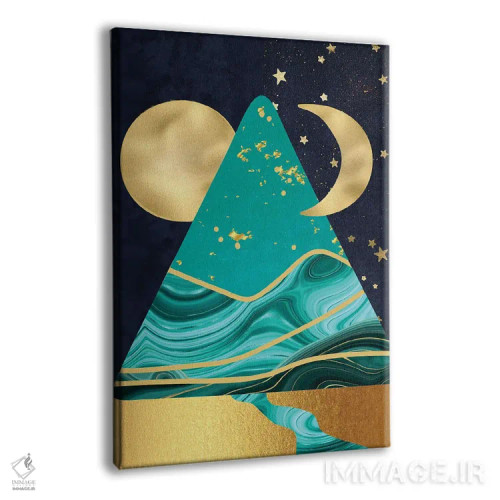 تابلو دکوراتیو اهرام آسمانی اثر لیندا برتل - نمای پرسپکتیو محصول