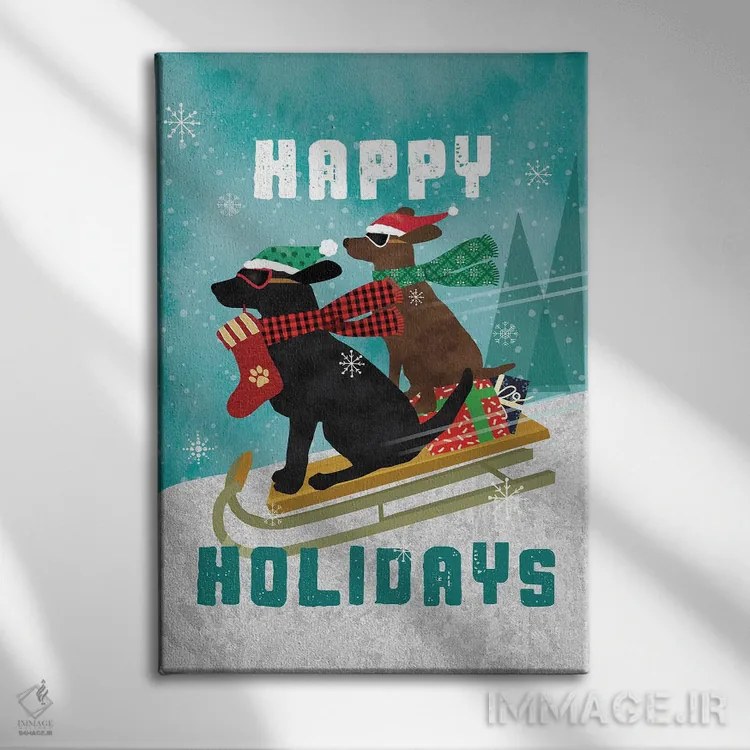 تابلو دکوراتیو تعطیلات خوش اثر لیندا برتل - نمای روبهرو روی دیوار