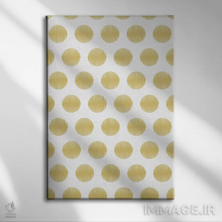 تابلو انتزاعی کریسمس I اثر لیندا برتل - نمای روبهرو روی دیوار