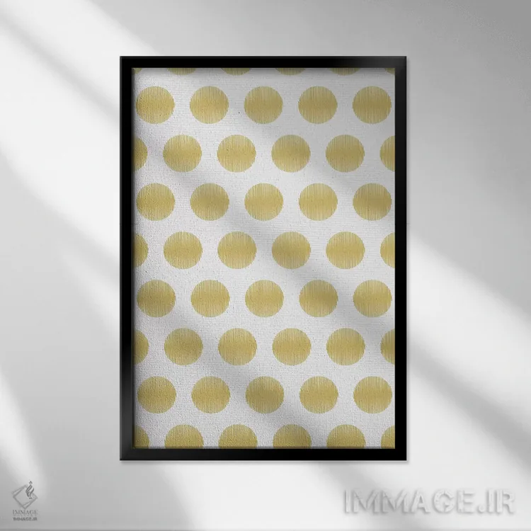 تابلو انتزاعی کریسمس I اثر لیندا برتل - نمای قابدار مشکی