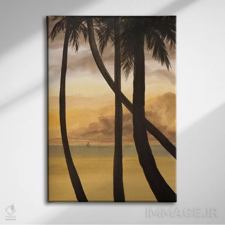 تابلو دکوراتیو نزدیک شدن به افق I اثر لیندا بالیکو - نمای روبهرو روی دیوار