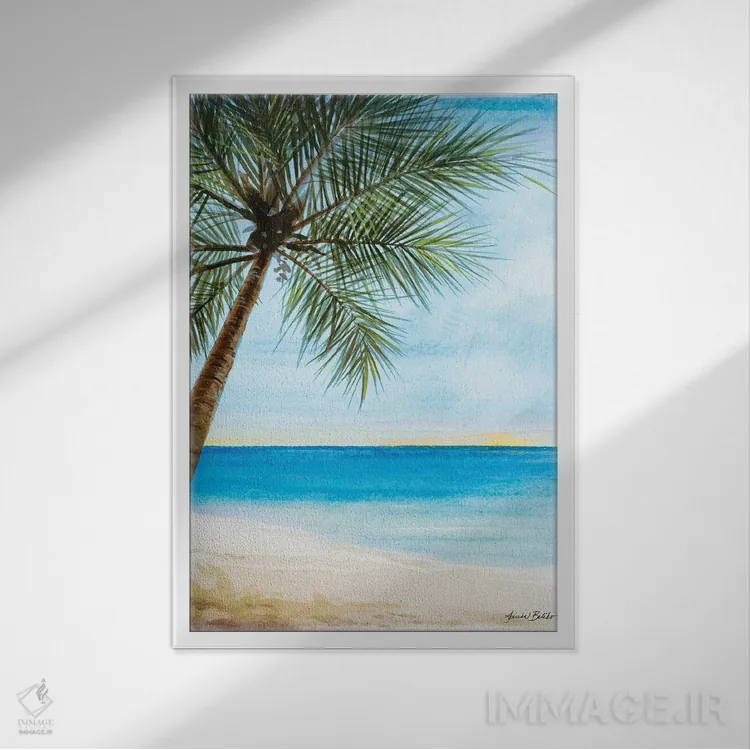 تابلو دکوراتیو راه خروج I اثر لیندا بالیکو - نمای قابدار سفید