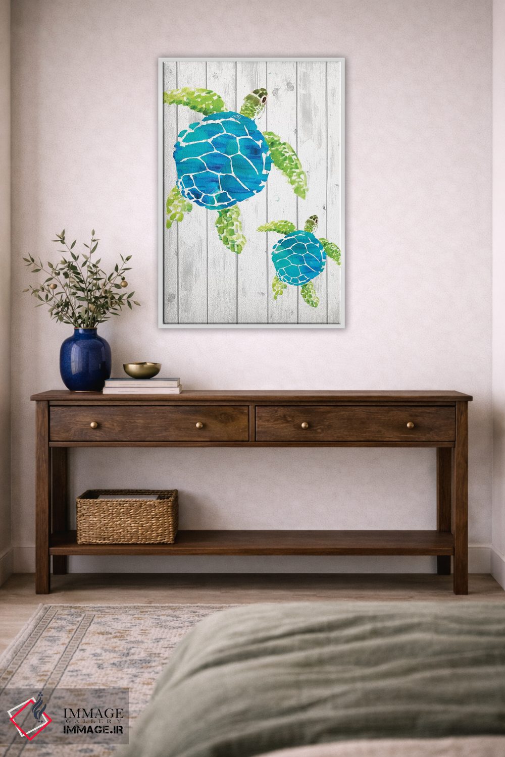 تابلو دکوراتیو ساحل شیشه دریایی III اثر لیندا برتل - D4W