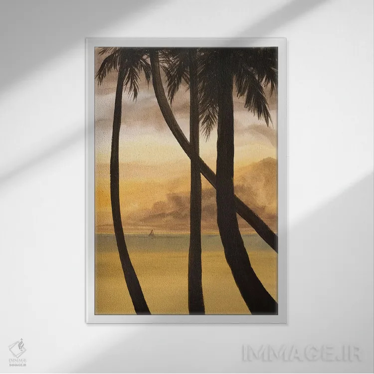 تابلو دکوراتیو نزدیک شدن به افق I اثر لیندا بالیکو - نمای قابدار سفید