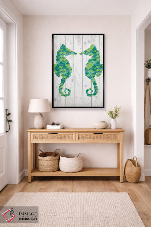 تابلو دکوراتیو ساحل شیشه دریایی II اثر لیندا برتل - D6B