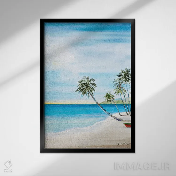 تابلو دکوراتیو راه خروج II اثر لیندا بالیکو - نمای قابدار مشکی